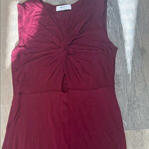 Bailey 44 Burgundy Sleeveless drop dress knee length